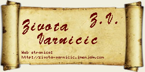 Života Varničić vizit kartica